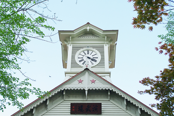 札幌市時計台のフリー写真素材
