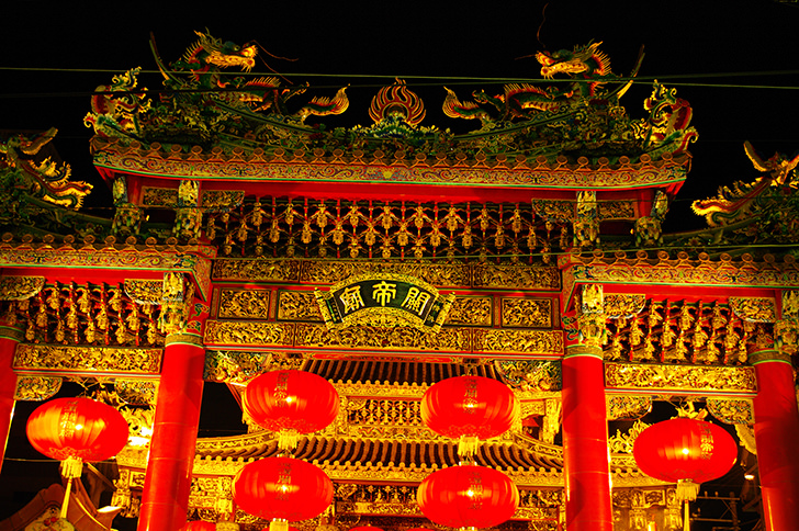関帝廟(中華街)のフリー写真素材