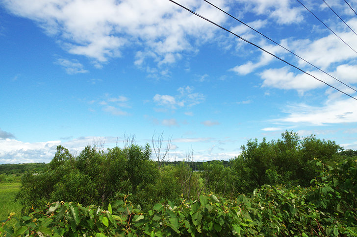 北海道の自然と空のフリー写真素材