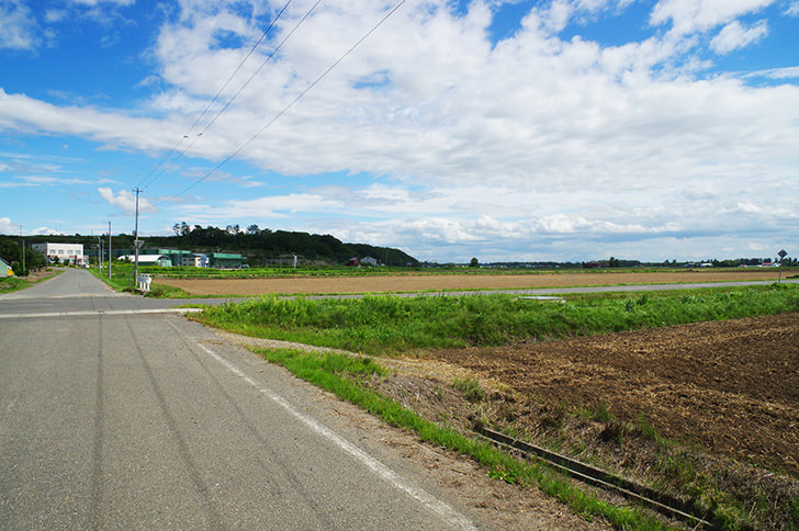 北海道当別の畑のフリー写真素材
