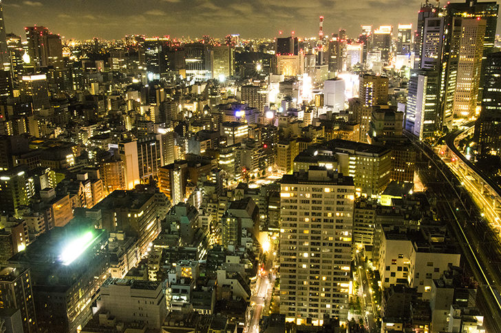 東京の夜景の商用利用可フリー写真素材2590 フォトック