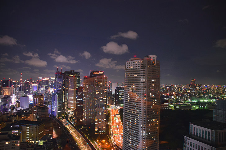 東京の夜景のフリー写真素材