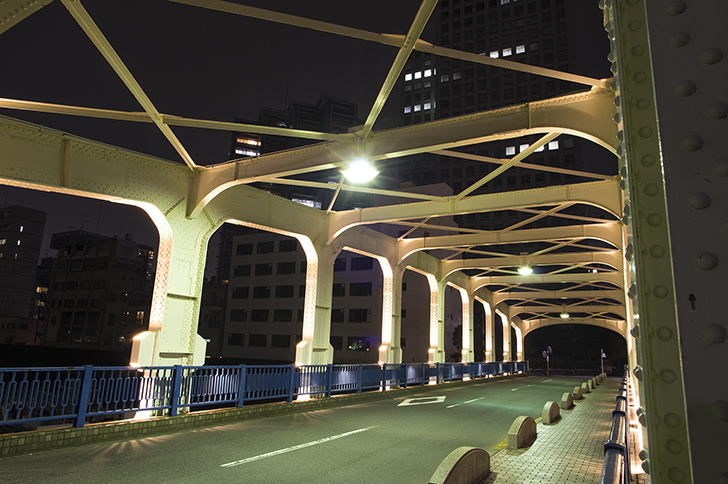 豊海橋のフリー写真素材
