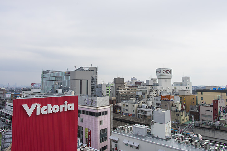 東京都武蔵野市の展望風景のフリー写真素材