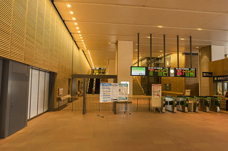 旭川駅改札のフリー写真素材