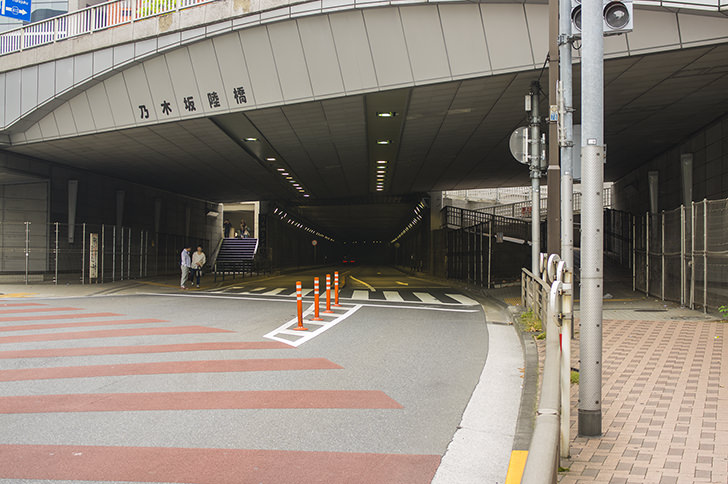 乃木坂陸橋のフリー写真素材