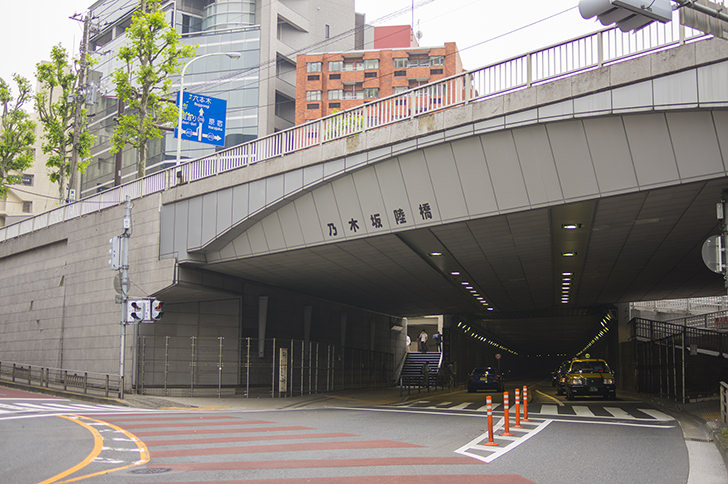 乃木坂陸橋のフリー写真素材