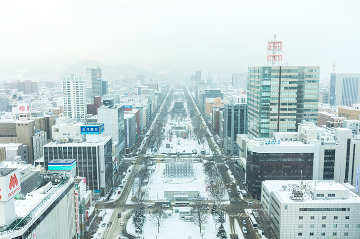 冬の札幌大通公園の商用利用可フリー写真素材5948 フォトック