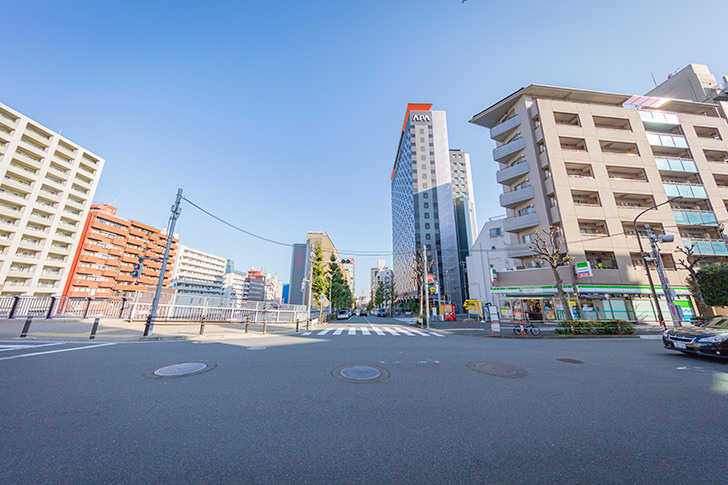 大塚駅付近 空蝉橋通りのフリー写真素材