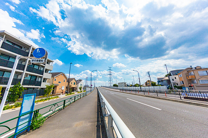 新府中街道のフリー写真素材