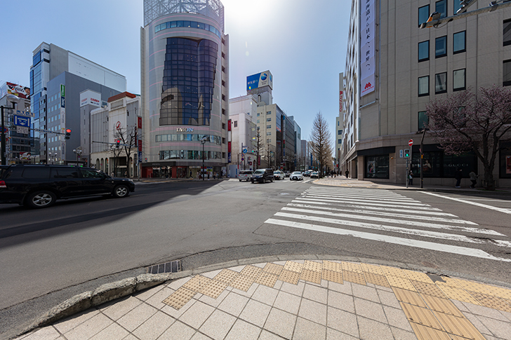 札幌 南一条通のフリー写真素材