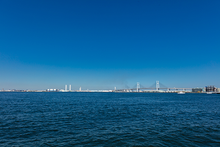 横浜の海のフリー写真素材