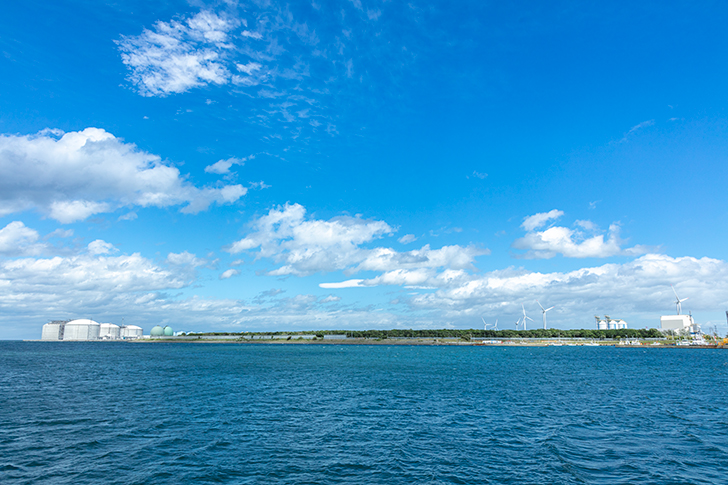石狩湾新港のフリー写真素材