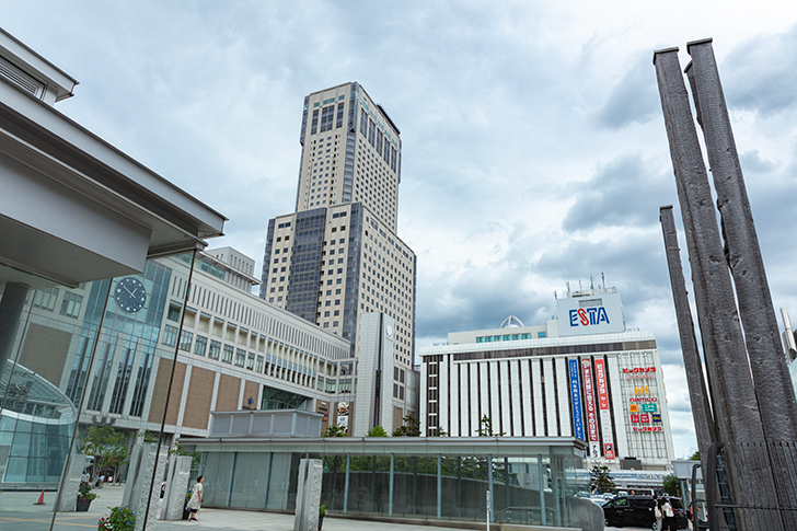 札幌駅前のフリー写真素材