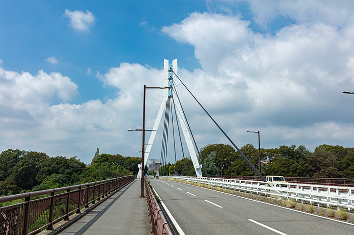 前橋 平成大橋のフリー写真素材