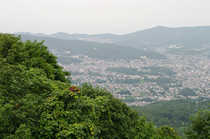 毛無山から見た小樽市街のフリー写真素材