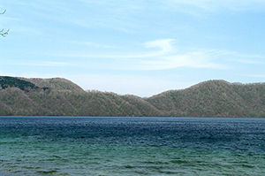 倶多楽湖のフリー写真素材