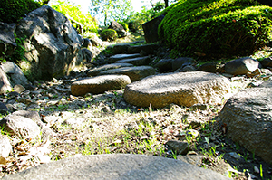 石の道のフリー写真素材