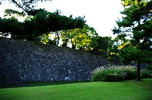 石垣（皇居）のフリー写真素材