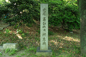 茶臼山-石碑のフリー写真素材