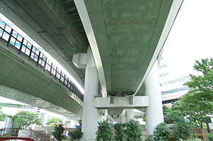 高速道路（大阪）のフリー写真素材