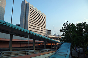 神戸駅前のフリー写真素材