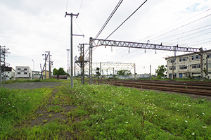岩見沢駅付近のフリー写真素材