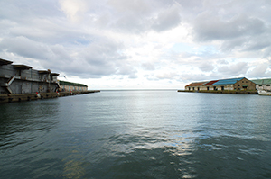 小樽港の海のフリー写真素材