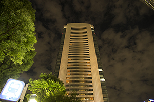 赤坂駅付近の高層ビルのフリー写真素材