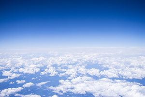 空撮（空・雲）のフリー写真素材