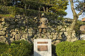 藤田小四郎銅像のフリー写真素材