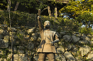 藤田小四郎銅像のフリー写真素材