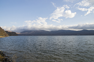 山中湖のフリー写真素材
