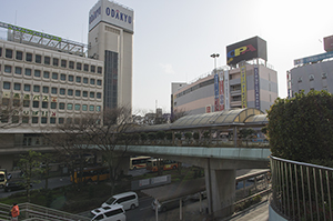 藤沢市駅前のフリー写真素材