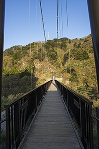 鬼怒楯岩大吊橋のフリー写真素材