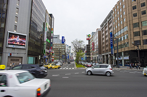 JR札幌駅前のフリー写真素材