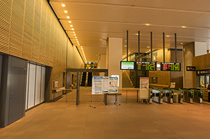 旭川駅改札のフリー写真素材