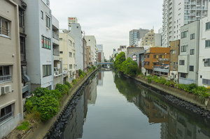 名古屋の納谷橋のフリー写真素材