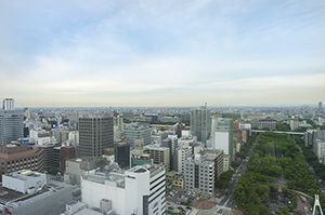名古屋の都市風景のフリー写真素材