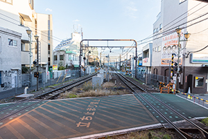 京王井の頭線久我山駅から見た風景のフリー写真素材