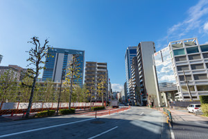五反田 ソニー通りのフリー写真素材