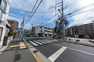 府中 鎌倉街道のフリー写真素材