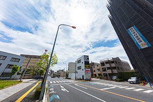 埼玉県庁付近 国道463号線のフリー写真素材