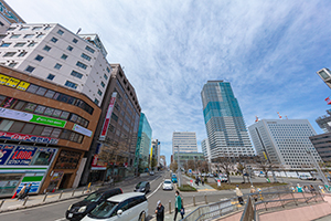 札幌駅北口周辺のフリー写真素材