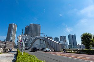 勝鬨橋のフリー写真素材