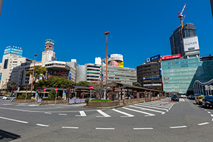 横浜駅西口周辺のフリー写真素材