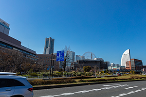 横浜 赤レンガ倉庫周辺のフリー写真素材